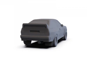 Audi Quattro A2 1981 PRE-SUPPORTED 3D Model