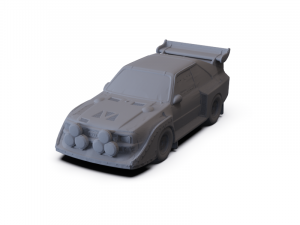 Audi Quattro Sport S1 1985 PRE-SUPPORTED 3D Модель