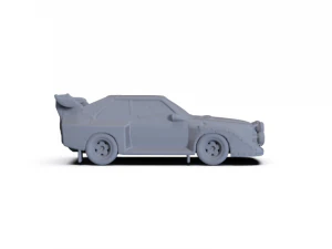 Audi Quattro Sport S1 1985 PRE-SUPPORTED 3D Model