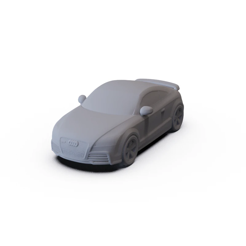 Audi TT RS 2010 PRE-SUPPORTED 3D Model .c4d .max .obj .3ds .fbx .stl .blend