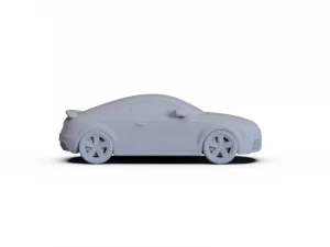 Audi TT RS 2010 PRE-SUPPORTED 3D Model