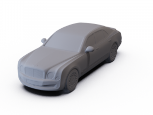 Bentley Mulsanne 2011 PRE-SUPPORTED 3D Model