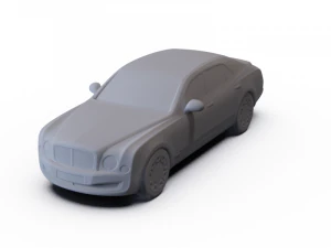 Bentley Mulsanne 2011 ПОПЕРЕДНЯ ПІДТРИМКА 3D Модель