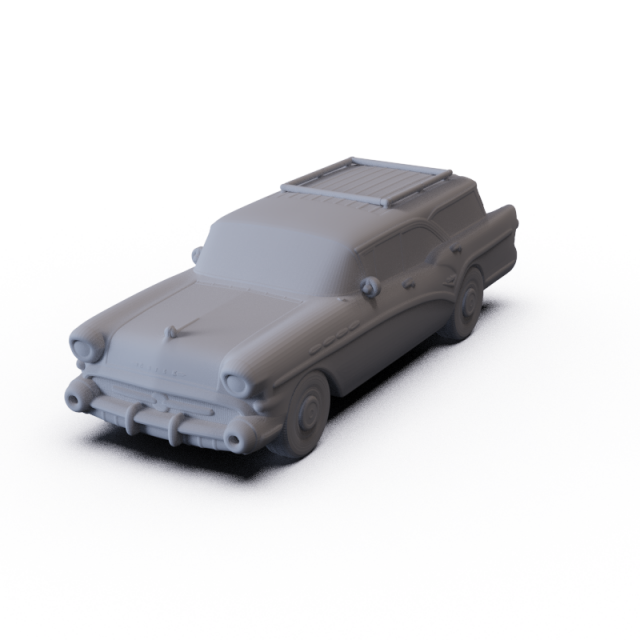 Buick Century Caballero Wagon 1957 PRE-SUPPORTED Model 3D .c4d .max .obj .3ds .fbx .stl .blend 