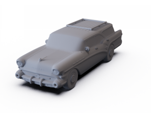 Buick Century Caballero Wagon 1957 PRE-SUPPORTED 3D Model