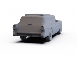 Buick Century Caballero Wagon 1957 PRE-SUPPORTED Model 3D
