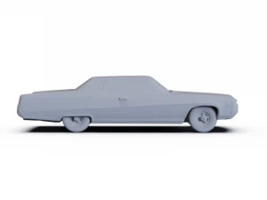 Buick Electra 225 Custom Sport Coupe 1969 PRE-SUPPORTED 3D Model