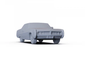 Buick Electra 225 Custom Sport Coupe 1969 PRE-SUPPORTED 3D Model