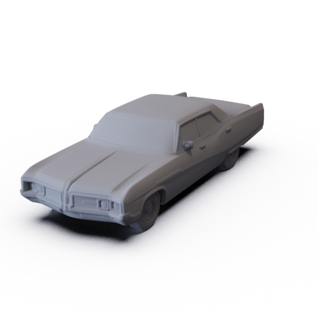 Buick Electra 225 Hardtop Sedan 1968 PRE-SUPPORTED 3Dモデル .c4d .max .obj .3ds .fbx .stl .blend 