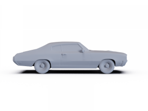 Buick GS 455 Stage 1 Coupe 1970 PRE-SUPPORTED Model 3D