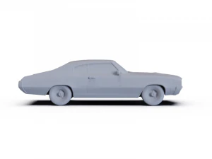 Buick GS 455 Stage 1 Coupe 1970 PRE-SUPPORTED 3D Model