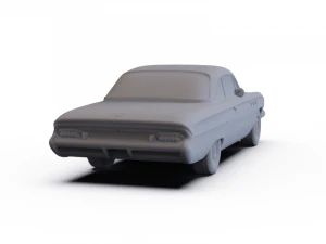 Buick LeSabre Hardtop 1961 PRE-SUPPORTED 3D Model