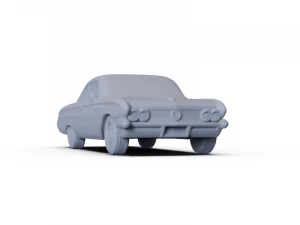 Buick LeSabre Hardtop 1961 PRE-SUPPORTED 3D Model