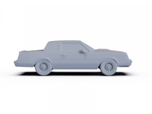 Buick Regal Grand National Coupe 1987 PRE-SUPPORTED 3Dモデル