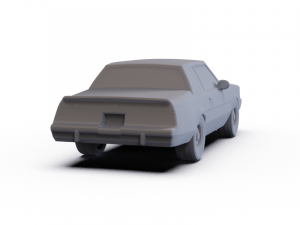 Buick Regal Grand National Coupe 1987 PRE-SUPPORTED 3Dモデル