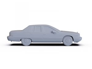 Buick Roadmaster Sedan 1991 PRE-SUPPORTED 3D 模型