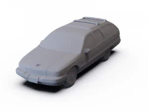 Buick Roadmaster Wagon 1991 PRE-SUPPORTED 3D Model