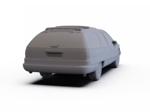 Buick Roadmaster Wagon 1991 PRE-SUPPORTED 3D Модель