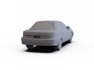 Buick Skylark Sedan 1995 PRE-SUPPORTED 3D Model