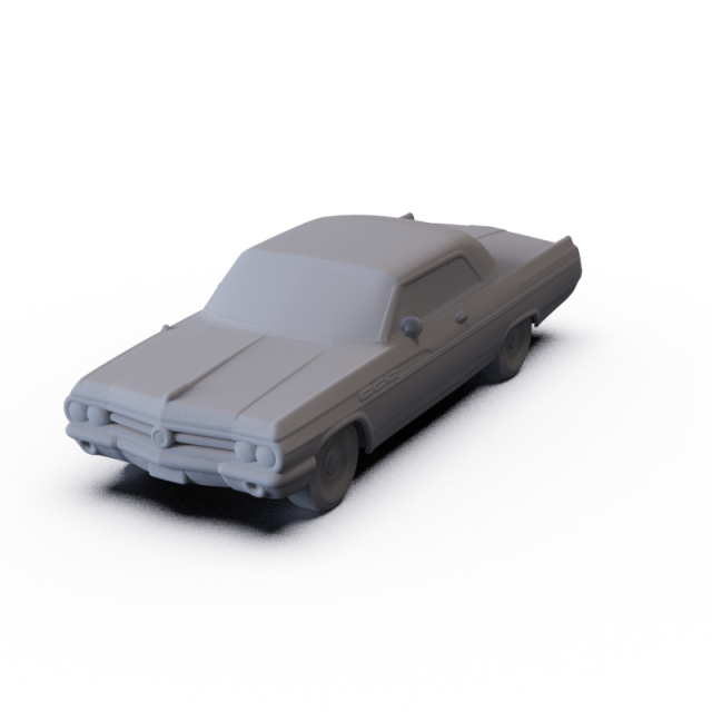 Buick Wildcat Convertible 1963 PRE-SUPPORTED Modello 3D .c4d .max .obj .3ds .fbx .stl .blend 