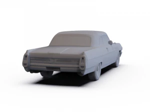 Buick Wildcat Convertible 1963 PRE-SUPPORTED 3D Model