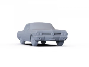 Buick Wildcat Convertible 1963 PRE-SUPPORTED 3D Model