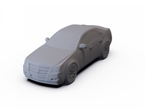 Cadillac CTS Sedan 2007 PRE-SUPPORTED Model 3D