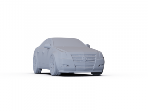 Cadillac CTS Sedan 2007 PRE-SUPPORTED Modèle 3D