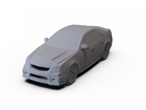 Cadillac CTS Sedan V 2009 PRE-SUPPORTED 3D मॉडल