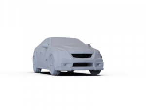 Cadillac CTS Sedan V 2009 PRE-SUPPORTED 3D Model