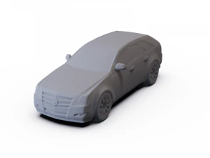 Cadillac CTS Sport Wagon 2009 PRE-SUPPORTED 3D Model