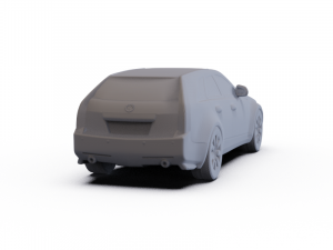 Cadillac CTS Sport Wagon 2009 PRE-SUPPORTED 3D मॉडल