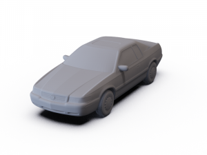 Cadillac Eldorado 2002 PRE-SUPPORTED Modelo 3D