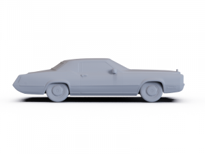Cadillac Eldorado Fleetwood 1968 PRE-SUPPORTED 3D Model
