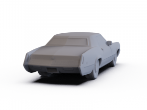 Cadillac Eldorado Fleetwood 1968 PRE-SUPPORTED 3D Model