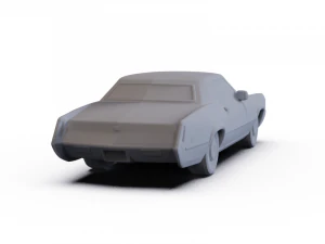 Cadillac Eldorado Fleetwood 1968 PRE-SUPPORTED 3D Model