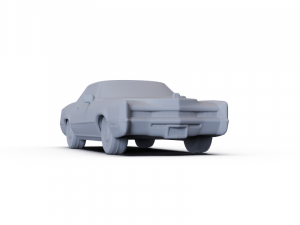 Cadillac Eldorado Fleetwood 1968 PRE-SUPPORTED 3D Model