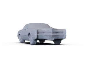 Cadillac Eldorado Fleetwood 1968 PRE-SUPPORTED 3D Model
