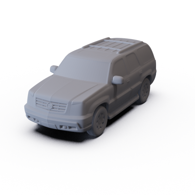 Cadillac Escalade 2002 PRE-SUPPORTED 3D Модель .c4d .max .obj .3ds .fbx .stl .blend 