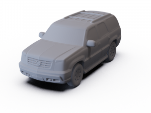 Cadillac Escalade 2002 PRE-SUPPORTED 3D Model
