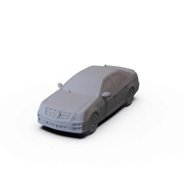 Cadillac STS 2010 PRE-SUPPORTED 3D Модель .c4d .max .obj .3ds .fbx .stl .blend 