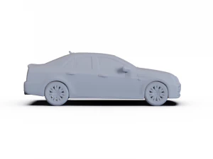 Cadillac STS 2010 PRE-SUPPORTED 3D Model