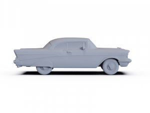 Chevrolet Bel Air Sport Coupe 1957 PRE-SUPPORTED 3D Model