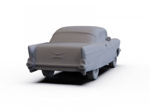 Chevrolet Bel Air Sport Coupe 1957 PRE-SUPPORTED 3D Model