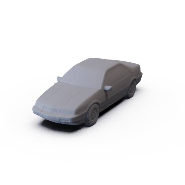 Chevrolet Beretta GT 1988 PRE-SUPPORTED 3D 모델 .c4d .max .obj .3ds .fbx .stl .blend 
