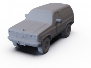 Chevrolet Blazer 1989 PRE-SUPPORTED 3D Model