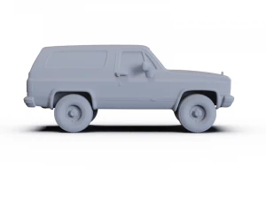 Chevrolet Blazer Chalet 1976 PRE-SUPPORTED 3D Model