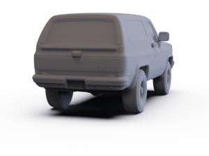 Chevrolet Blazer Chalet 1976 PRE-SUPPORTED 3D Model