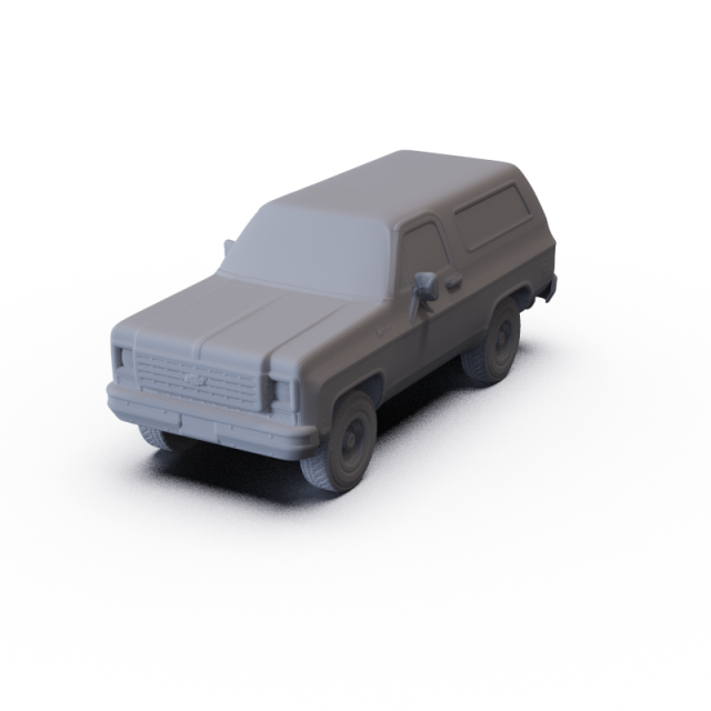 Chevrolet Blazer K5 1976 PRE-SUPPORTED 3D मॉडल .c4d .max .obj .3ds .fbx .stl .blend 