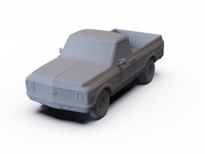 Chevrolet C10 Cheyenne Pickup 1971 PRE-SUPPORTED 3D मॉडल
